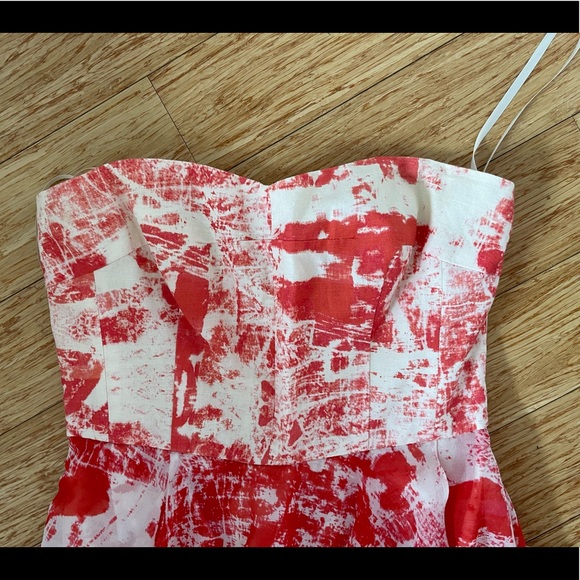 French Connection - strapless dress with high-low skirt - Picture 7 of 7